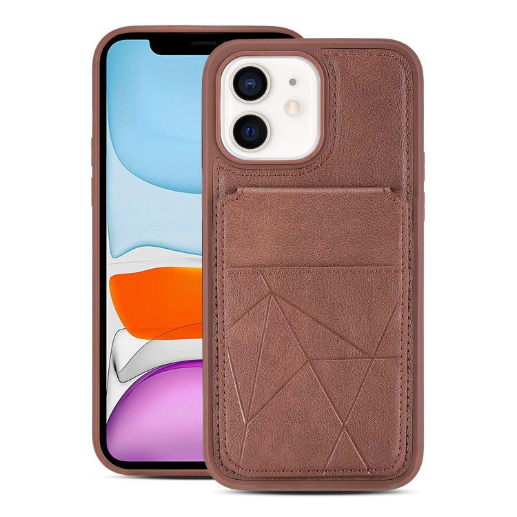 Portafoglio multifunzionale verticale con apertura a libro e custodia posteriore per telefono in ecopelle., For iPhone 12 / 12 Pro, For iPhone 12 Pro Max, For iPhone 11
