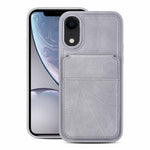 Portafoglio multifunzionale verticale con apertura a libro e custodia posteriore per telefono in ecopelle., For iPhone XR