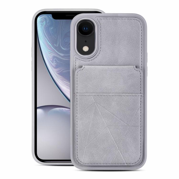 Portafoglio multifunzionale verticale con apertura a libro e custodia posteriore per telefono in ecopelle., For iPhone XR