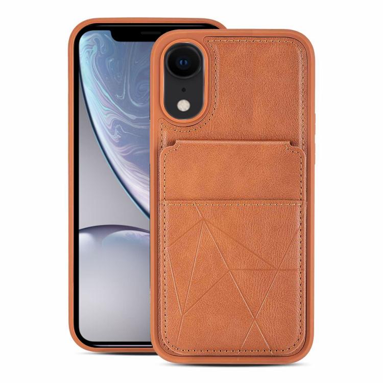 Portafoglio multifunzionale verticale con apertura a libro e custodia posteriore per telefono in ecopelle., For iPhone XR