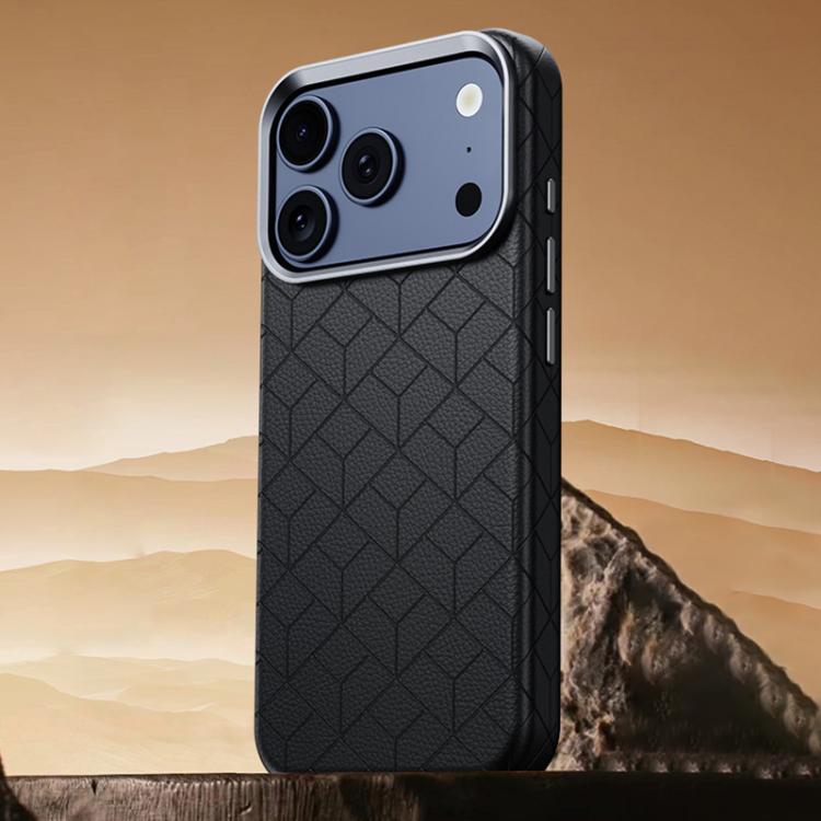 Custodia magnetica per telefono con motivo a griglia in rilievo della serie Cubo di Rubik, For iPhone 17 Pro Max, For iPhone 17 Pro, For iPhone 17, For iPhone 16 Pro Max