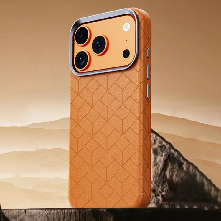 Custodia magnetica per telefono con motivo a griglia in rilievo della serie Cubo di Rubik, For iPhone 17 Pro Max, For iPhone 17 Pro, For iPhone 17, For iPhone 16 Pro Max