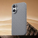 Custodia magnetica per telefono con motivo a griglia in rilievo della serie Cubo di Rubik, For iPhone 16 Pro, For iPhone 16 Plus, For iPhone 16, For iPhone 15 Pro Max