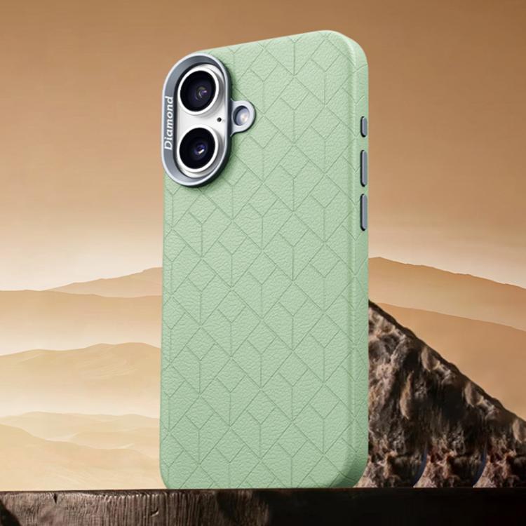 Custodia magnetica per telefono con motivo a griglia in rilievo della serie Cubo di Rubik, For iPhone 16 Pro, For iPhone 16 Plus, For iPhone 16, For iPhone 15 Pro Max