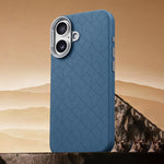 Custodia magnetica per telefono con motivo a griglia in rilievo della serie Cubo di Rubik, For iPhone 16 Pro, For iPhone 16 Plus, For iPhone 16, For iPhone 15 Pro Max