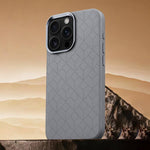 Custodia magnetica per telefono con motivo a griglia in rilievo della serie Cubo di Rubik, For iPhone 15 Pro, For iPhone 15 Plus / 14 Plus, For iPhone 15, For iPhone 14 / 13