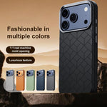 Custodia magnetica per telefono con motivo a griglia in rilievo della serie Cubo di Rubik, For iPhone 14 Pro, For iPhone 14 Pro Max, For iPhone 13 Pro Max, For iPhone 13 Pro