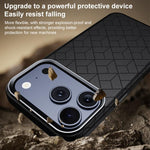 Custodia magnetica per telefono con motivo a griglia in rilievo della serie Cubo di Rubik, For iPhone 15 Pro, For iPhone 15 Plus / 14 Plus, For iPhone 15, For iPhone 14 / 13