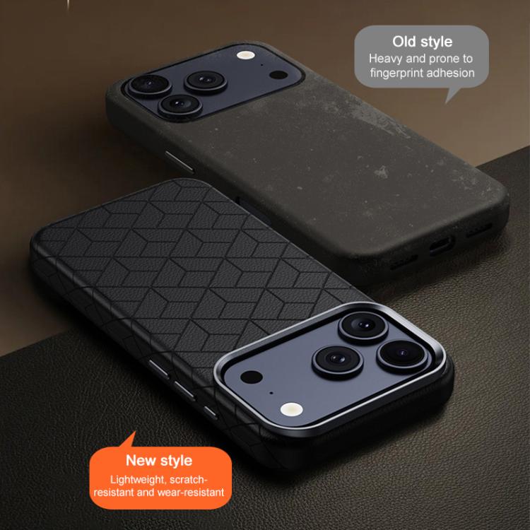 Custodia magnetica per telefono con motivo a griglia in rilievo della serie Cubo di Rubik, For iPhone 14 Pro, For iPhone 14 Pro Max, For iPhone 13 Pro Max, For iPhone 13 Pro