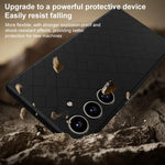 Custodia magnetica per telefono con motivo a griglia in rilievo della serie Cubo di Rubik, For Samsung Galaxy S26+ 5G, For Samsung Galaxy S26 Ultra 5G, For Samsung Galaxy S26 5G, For Samsung Galaxy S25 5G / S24 5G