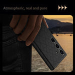 Custodia magnetica per telefono con motivo a griglia in rilievo della serie Cubo di Rubik, For Samsung Galaxy S26+ 5G, For Samsung Galaxy S26 Ultra 5G, For Samsung Galaxy S26 5G, For Samsung Galaxy S25 5G / S24 5G