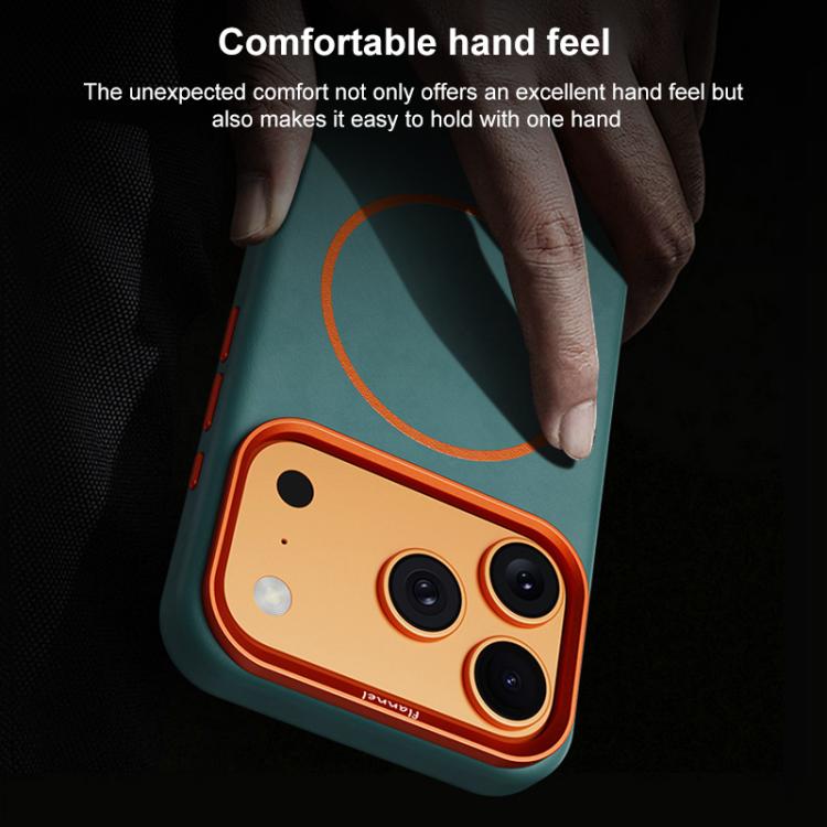 Custodia per PC in pelle di elefante con copertura totale e chiusura magnetica in microfibra., For iPhone 17 Pro Max, For iPhone 17 Pro, For iPhone 17