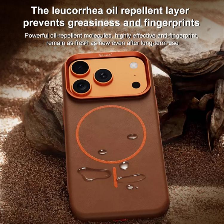 Custodia per PC in pelle di elefante con copertura totale e chiusura magnetica in microfibra., For iPhone 17 Pro Max, For iPhone 17 Pro, For iPhone 17