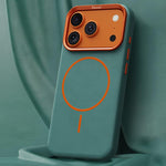 Custodia per PC in pelle di elefante con copertura totale e chiusura magnetica in microfibra., For iPhone 17 Pro Max, For iPhone 17 Pro, For iPhone 17