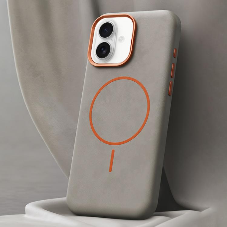Custodia per PC in pelle di elefante con copertura totale e chiusura magnetica in microfibra., For iPhone 16, For iPhone 15 Pro Max, For iPhone 15 Pro