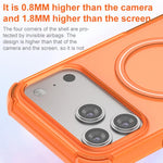Custodia per telefono con supporto magnetico, effetto pelle traslucida., For iPhone 17 Pro Max, For iPhone 17 Pro