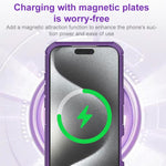 Custodia per telefono con supporto magnetico, effetto pelle traslucida., For iPhone 17 Pro Max, For iPhone 17 Pro