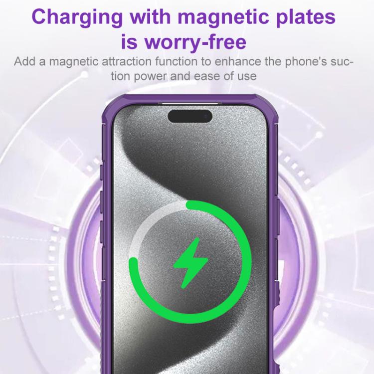 Custodia per telefono con supporto magnetico, effetto pelle traslucida., For iPhone 17 Pro Max, For iPhone 17 Pro