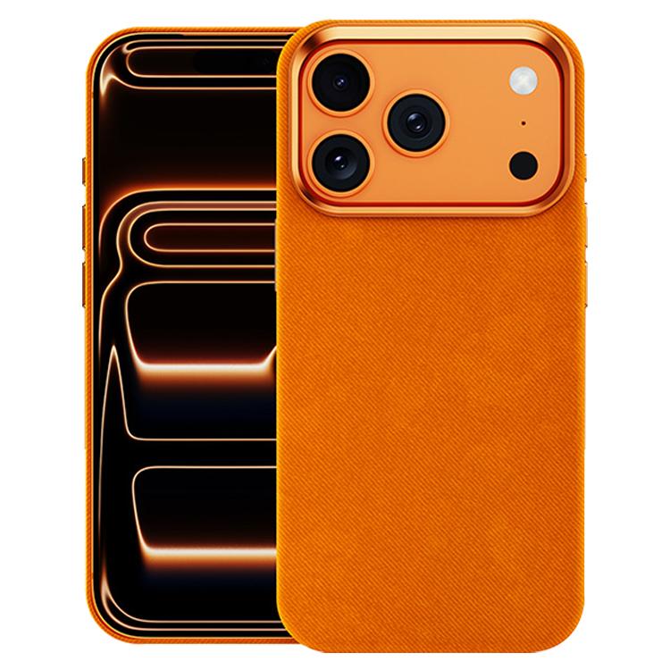Custodia per telefono magnetica a copertura totale con texture in flanella, For iPhone 17 Pro Max, For iPhone 17 Pro