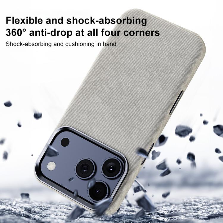 Custodia per telefono magnetica a copertura totale con texture in flanella, For iPhone 17 Pro Max, For iPhone 17 Pro