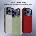 Custodia per telefono magnetica a copertura totale con texture in flanella, For iPhone 17 Pro Max, For iPhone 17 Pro