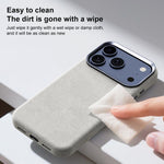 Custodia per telefono magnetica a copertura totale con texture in flanella, For iPhone 17 Pro Max, For iPhone 17 Pro