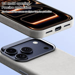 Custodia per telefono magnetica a copertura totale con texture in flanella, For iPhone 17 Pro Max, For iPhone 17 Pro