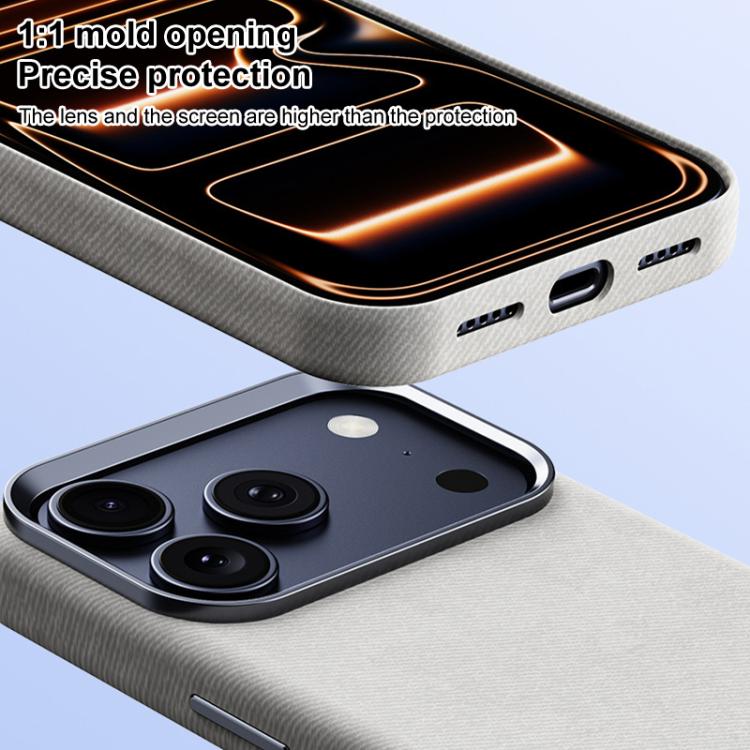 Custodia per telefono magnetica a copertura totale con texture in flanella, For iPhone 17 Pro Max, For iPhone 17 Pro