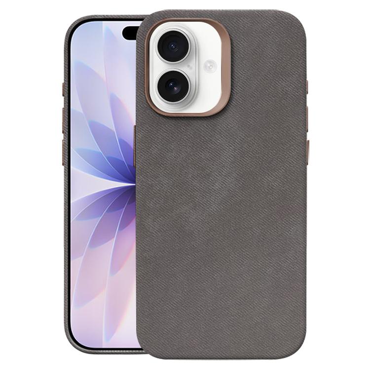 Custodia per telefono magnetica a copertura totale con texture in flanella, For iPhone 17, For iPhone Air