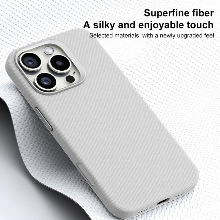 Custodia per telefono magnetica a copertura totale con texture in flanella, For iPhone 16 Pro Max, For iPhone 16 Pro