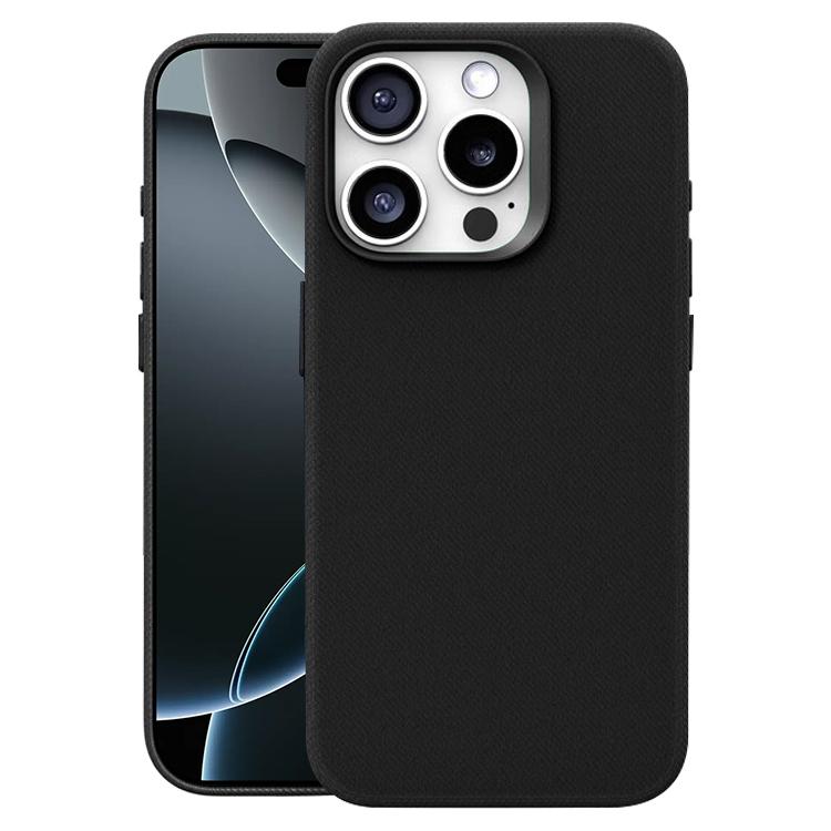 Custodia per telefono magnetica a copertura totale con texture in flanella, For iPhone 16 Pro Max, For iPhone 16 Pro