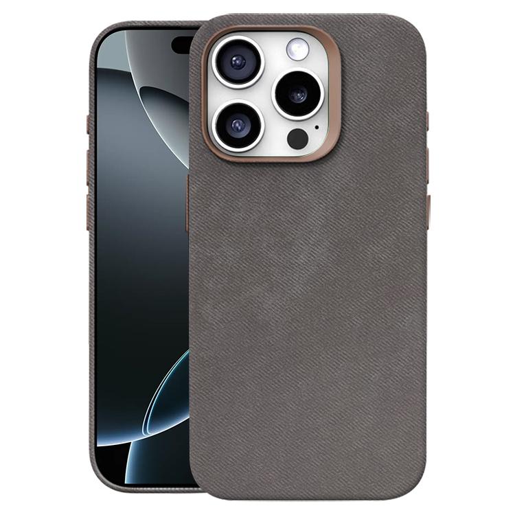 Custodia per telefono magnetica a copertura totale con texture in flanella, For iPhone 16 Pro Max, For iPhone 16 Pro
