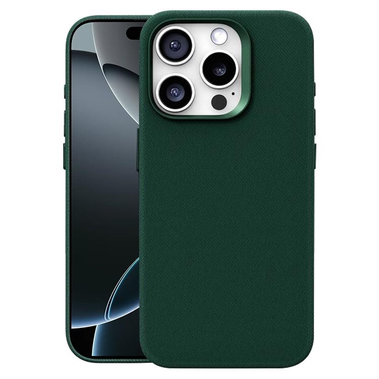 Custodia per telefono magnetica a copertura totale con texture in flanella, For iPhone 16 Pro Max, For iPhone 16 Pro