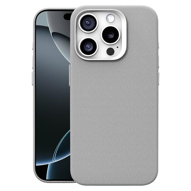 Custodia per telefono magnetica a copertura totale con texture in flanella, For iPhone 16 Pro Max, For iPhone 16 Pro