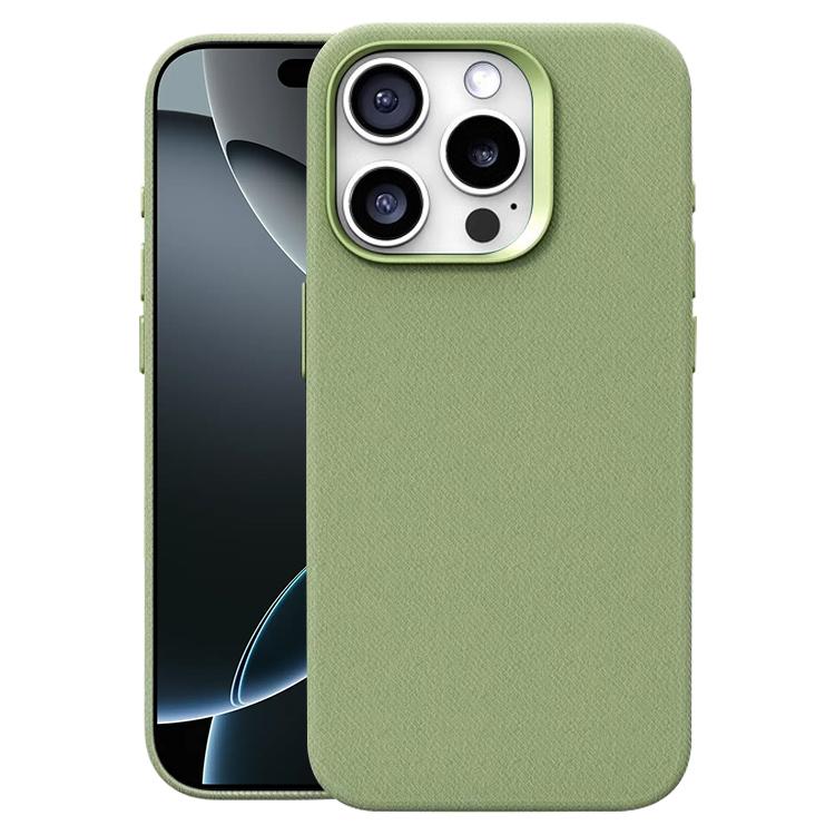 Custodia per telefono magnetica a copertura totale con texture in flanella, For iPhone 16 Pro Max, For iPhone 16 Pro