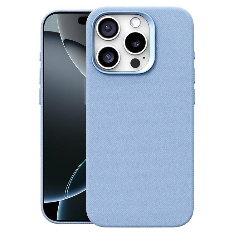 Custodia per telefono magnetica a copertura totale con texture in flanella, For iPhone 16 Pro Max, For iPhone 16 Pro