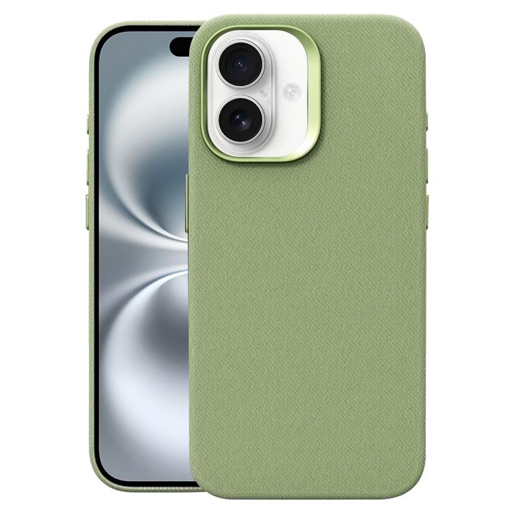 Custodia per telefono magnetica a copertura totale con texture in flanella, For iPhone 16 Plus, For iPhone 16