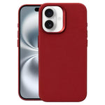 Custodia per telefono magnetica a copertura totale con texture in flanella, For iPhone 16 Plus, For iPhone 16
