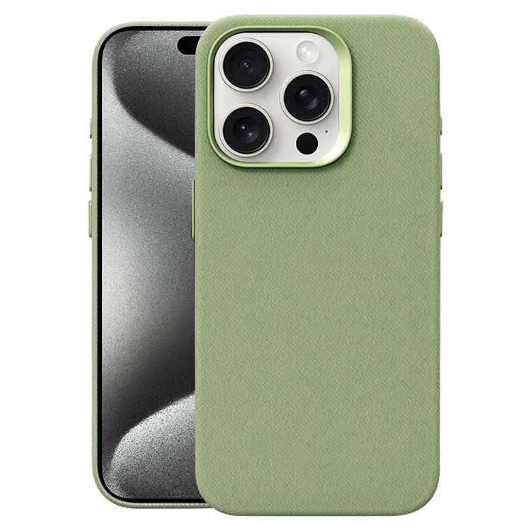 Custodia per telefono magnetica a copertura totale con texture in flanella, For iPhone 15 Pro Max, For iPhone 15 Pro