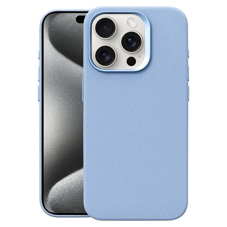 Custodia per telefono magnetica a copertura totale con texture in flanella, For iPhone 15 Pro Max, For iPhone 15 Pro