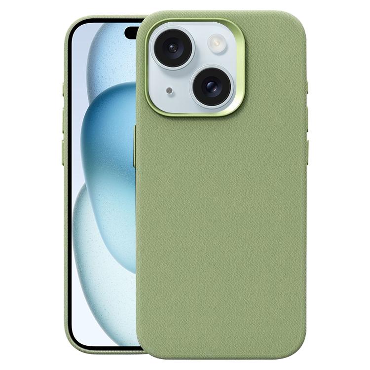 Custodia per telefono magnetica a copertura totale con texture in flanella, For iPhone 15 Plus / 14 Plus, For iPhone 15