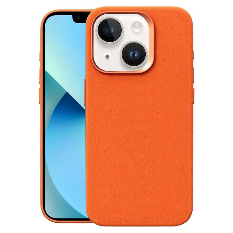 Custodia per telefono magnetica a copertura totale con texture in flanella, For iPhone 14 / 13, For iPhone 14 Pro