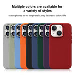 Custodia per telefono magnetica a copertura totale con texture in flanella, For iPhone 14 / 13, For iPhone 14 Pro