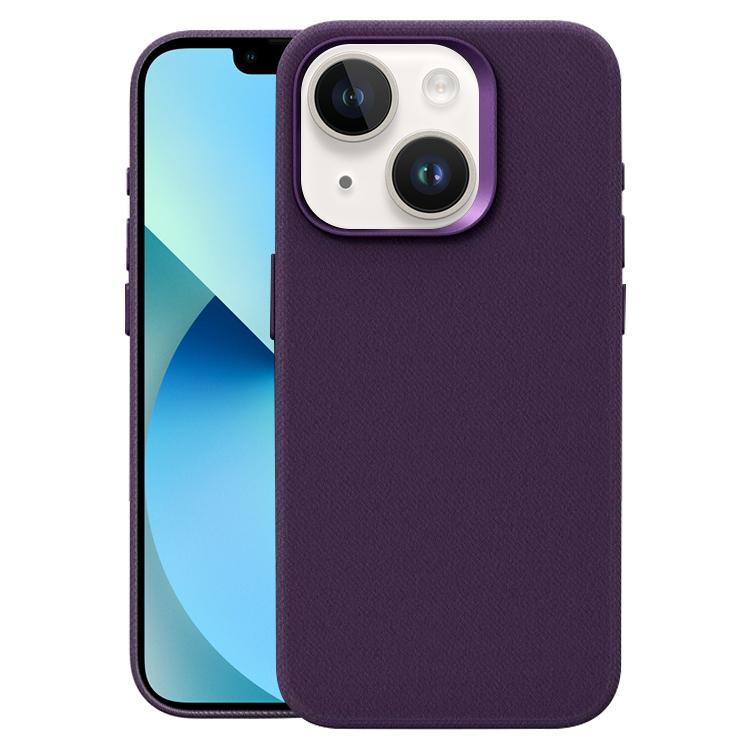 Custodia per telefono magnetica a copertura totale con texture in flanella, For iPhone 14 / 13, For iPhone 14 Pro