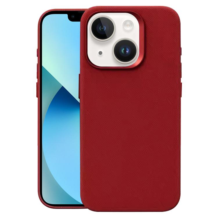 Custodia per telefono magnetica a copertura totale con texture in flanella, For iPhone 14 / 13, For iPhone 14 Pro