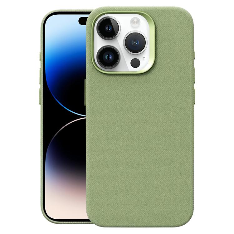 Custodia per telefono magnetica a copertura totale con texture in flanella, For iPhone 14 / 13, For iPhone 14 Pro