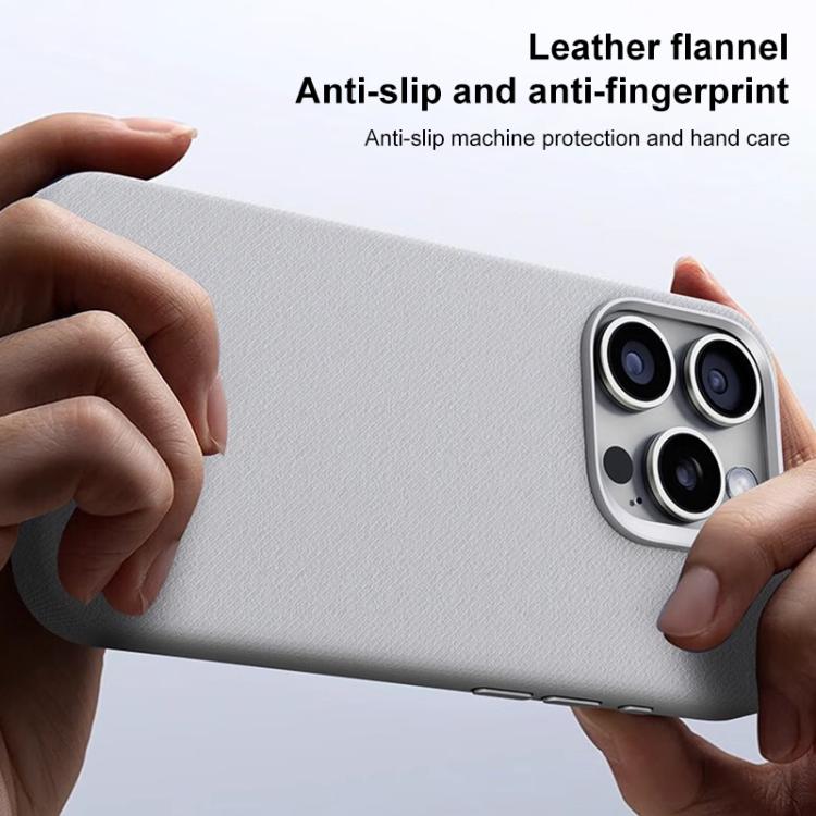 Custodia per telefono magnetica a copertura totale con texture in flanella, For iPhone 14 Pro Max, For iPhone 13 Pro Max