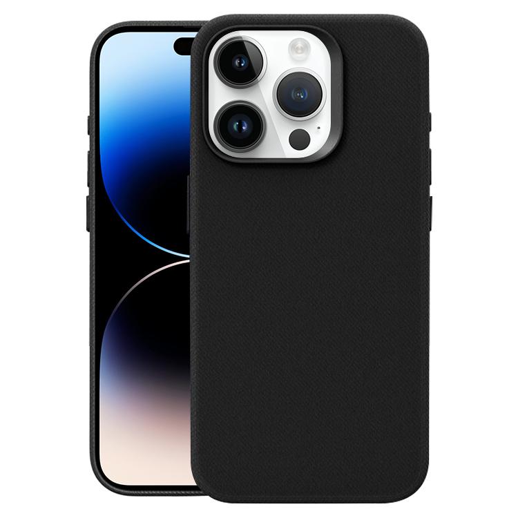 Custodia per telefono magnetica a copertura totale con texture in flanella, For iPhone 14 Pro Max, For iPhone 13 Pro Max