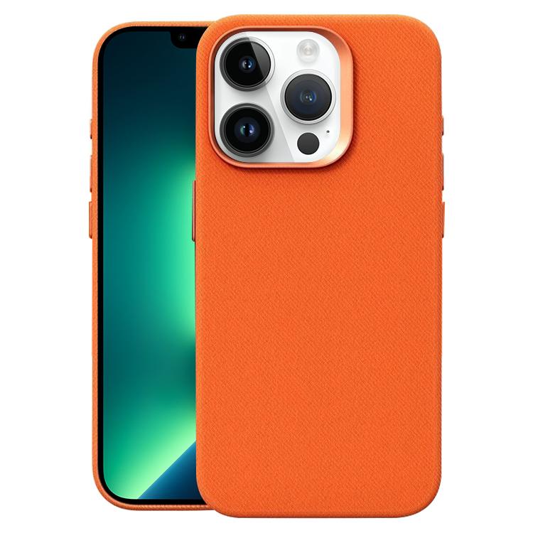 Custodia per telefono magnetica a copertura totale con texture in flanella, For iPhone 14 Pro Max, For iPhone 13 Pro Max