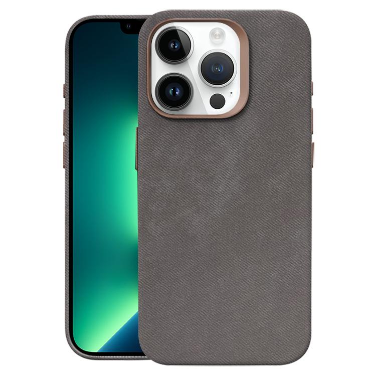 Custodia per telefono magnetica a copertura totale con texture in flanella, For iPhone 14 Pro Max, For iPhone 13 Pro Max
